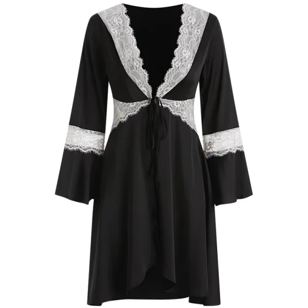 Chemise De Nuit En Dentelle Ouverte