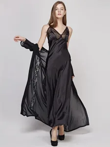 Accueil 17 nuisette longue en satin